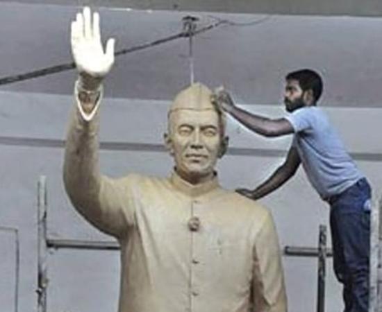 Jawaharlal Nehru Statue Vandalised in Assam’s Cachar District, One Detained