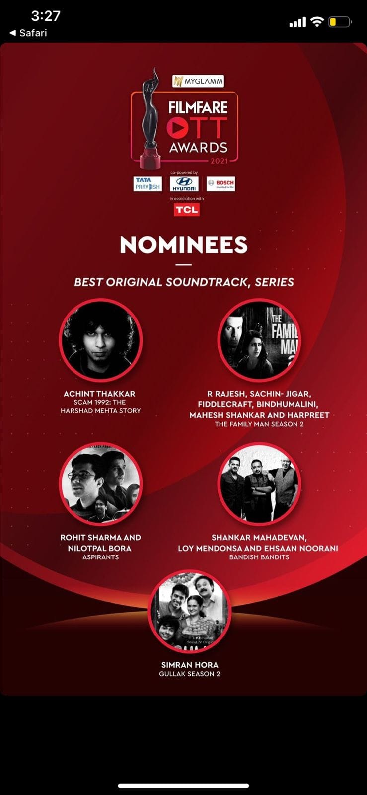 nominated