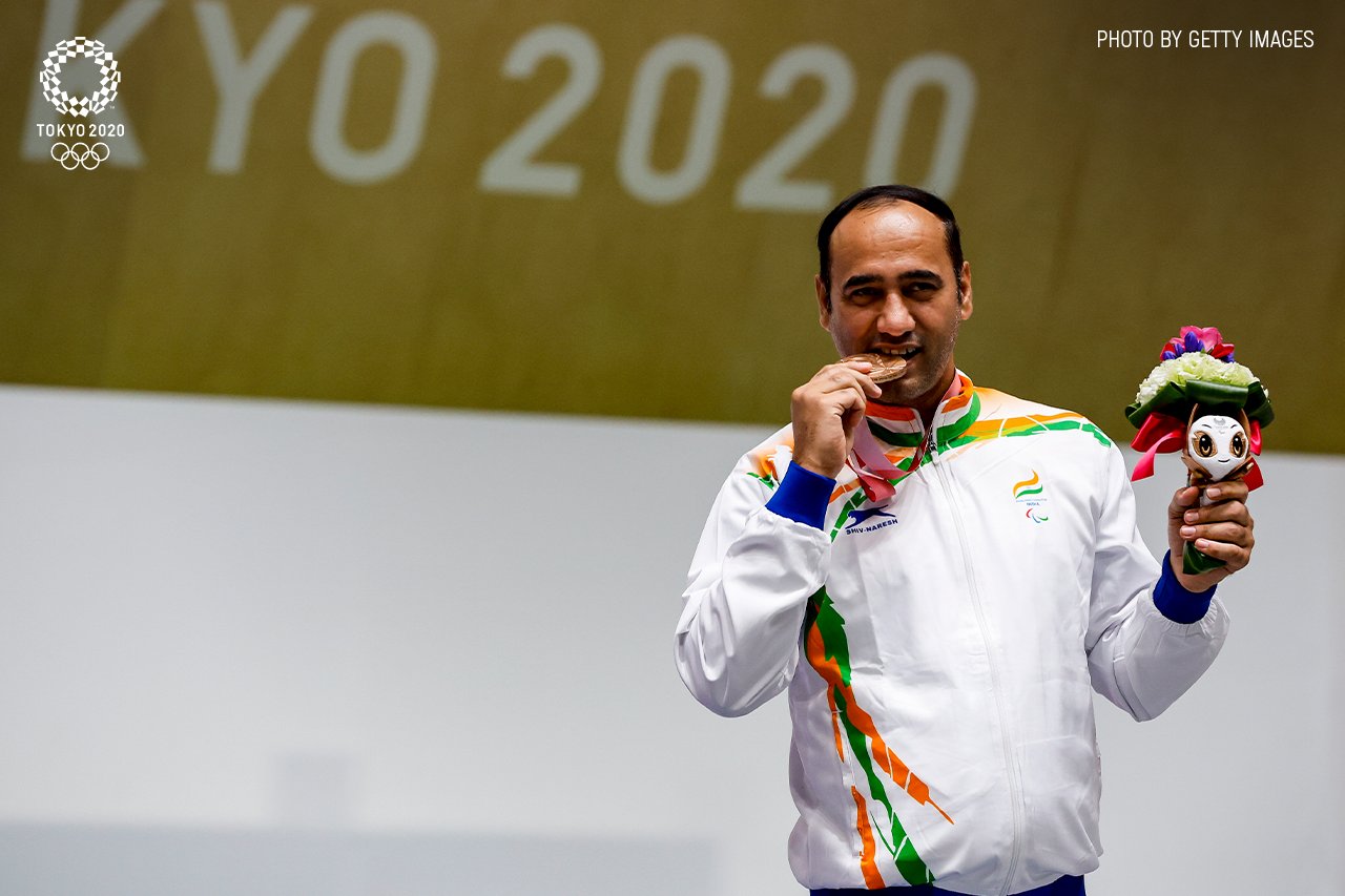 Singhraj's silver medal
