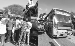 राजस्थान में द/र्दनाक हा/दसा: बाड़मेर-जोधपुर हाईवे पर बस-ट्रेलर टक्कर में 6 की मौ/त, कई घायल