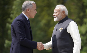 चार दिवसीय भारत दौरे पर पहुंचे कनाडा के पीएम मार्क कार्नी, व्यापार बढ़ाने और रिश्ते सुधारने पर जोर