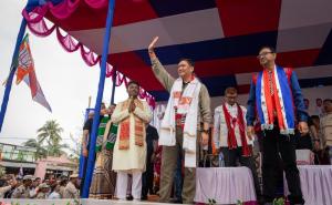 Khandu campaigns for AGP in Nowboicha, highlights progress on Assam–Arunachal boundary talks