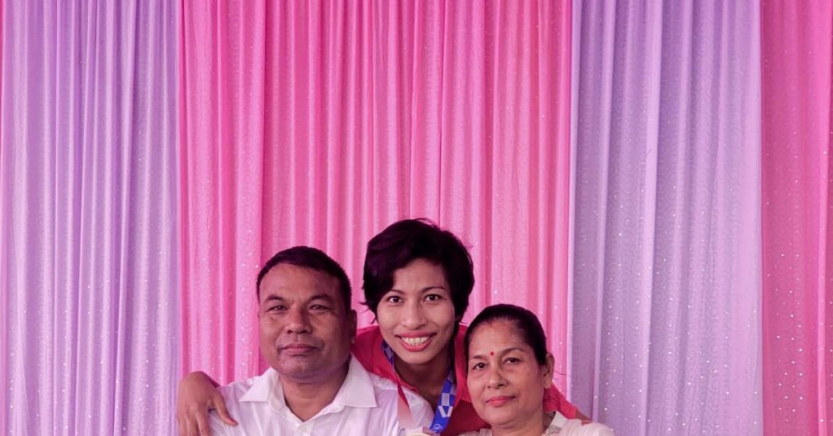 Lovlina finally spends some time with her family