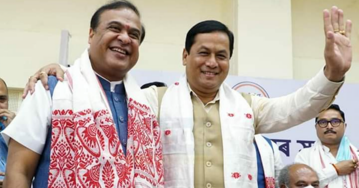 Himanta biswa sarma with Sarbananda Sonowal