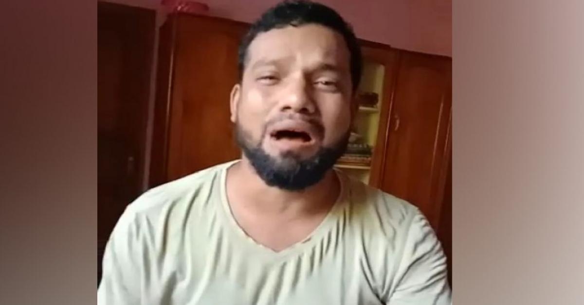 Youth tries to kill his brother by rubbing him in the stomach with a sharp weapon on camera 