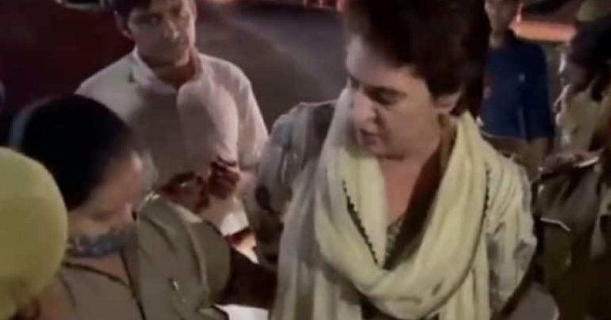 Priyanka Gandhi Detained