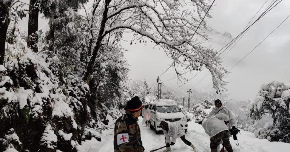 Sikkim Snowfall