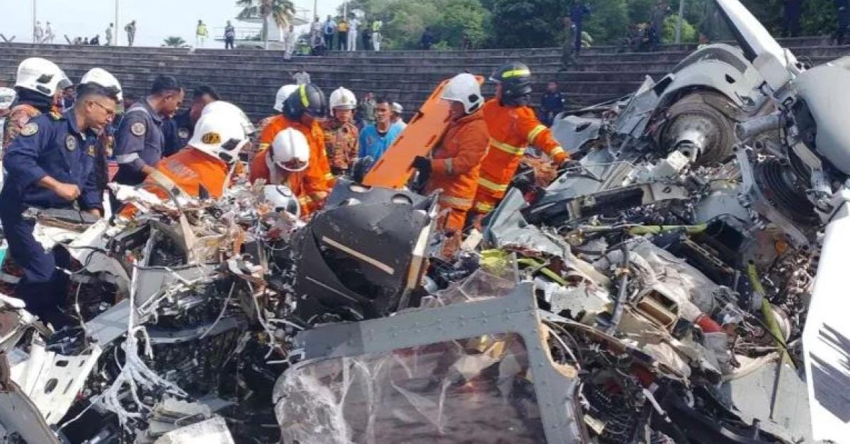 helicopters crashed