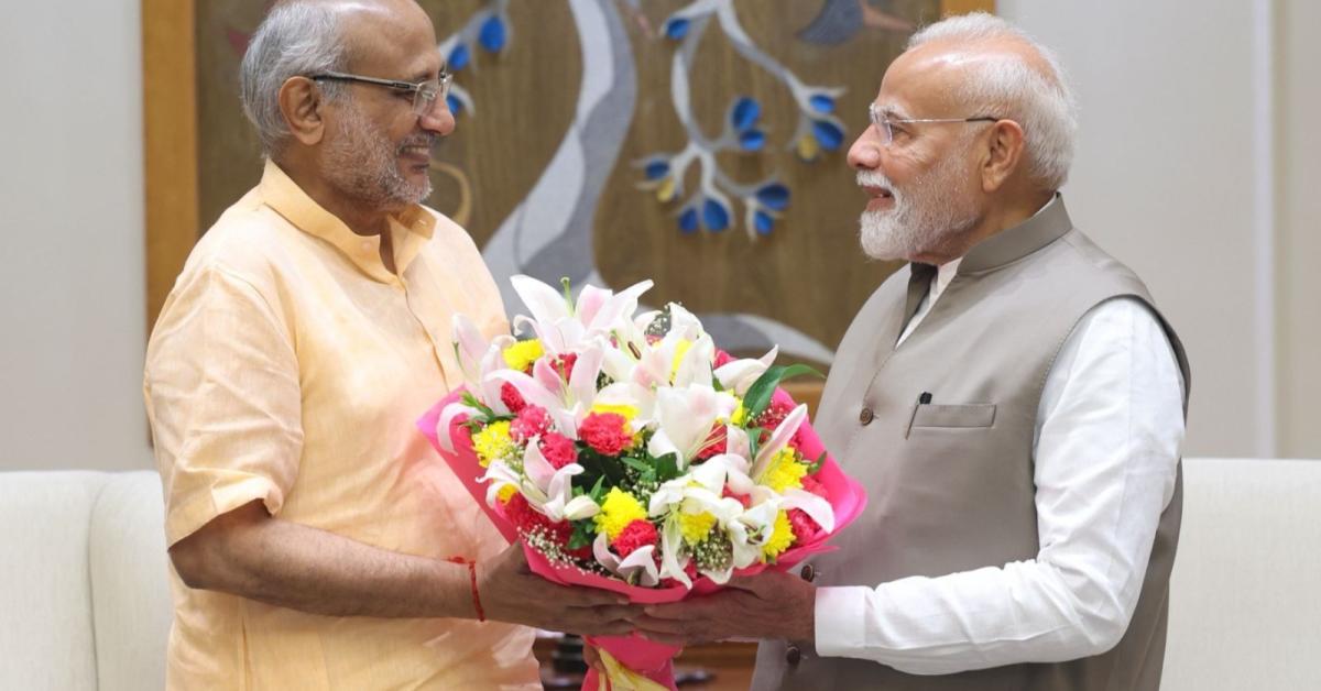 PM Modi meets NDA VP candidate CP Radhakrishnan