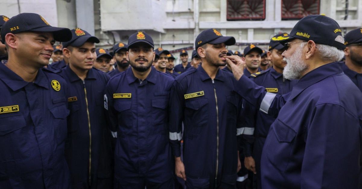 PM Modi marks Diwali with Navy on INS Vikrant