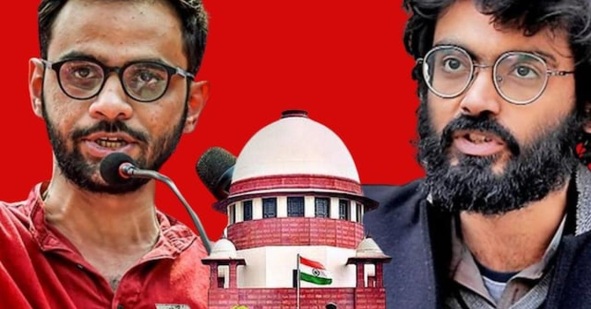 सुप्रीम कोर्ट ने उमर खालिद और शरजील इमाम को 2020 दिल्ली दंगों के मामले में बेल नहीं दी