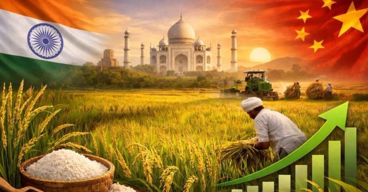 भारत बना विश्व का सबसे बड़ा चावल उत्पादक, चीन को पीछे छोड़ा