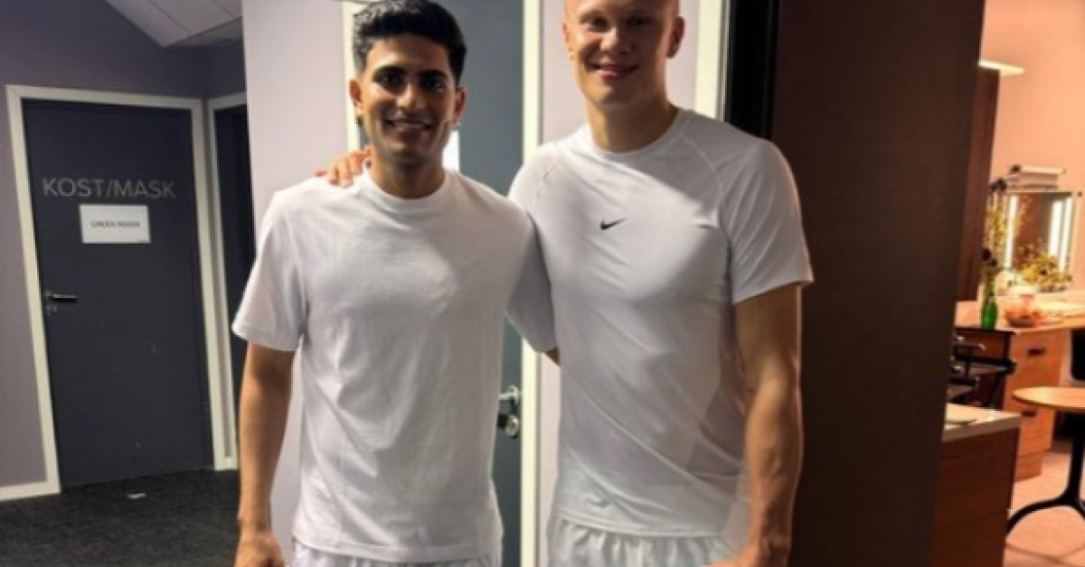 Nike मीटअप में शुभमन गिल और एर्लिंग हालैंड का खास क्रॉसओवर