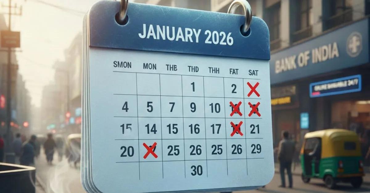 बैंक हॉलिडे जनवरी 2026! 14 से 16 जनवरी के बीच इन राज्यों में बैंक रहेंगे बंद, राज्यवार सूची देखें