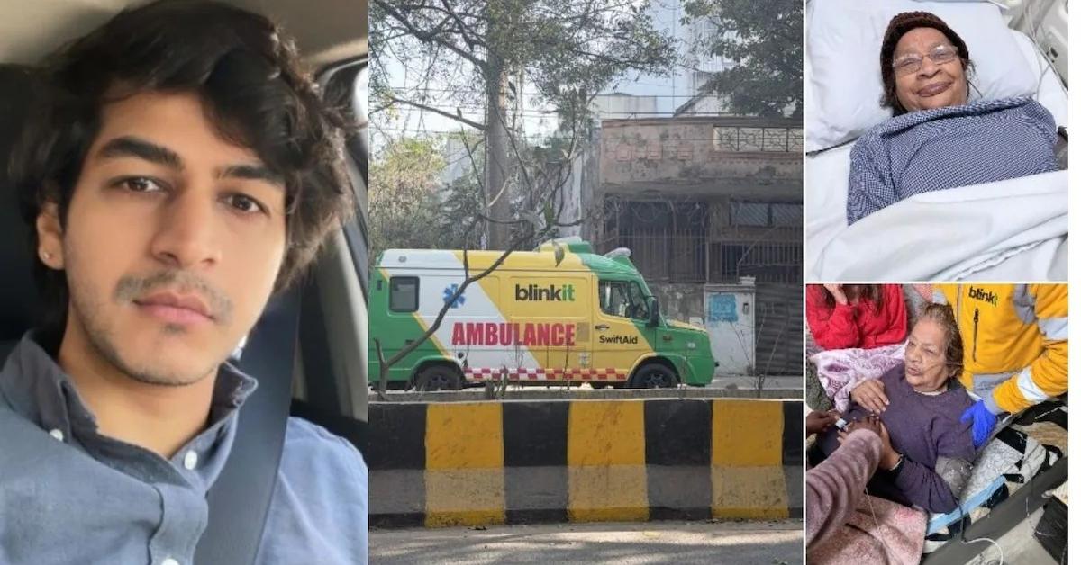 6 मिनट में पहुंची Blinkit एंबुलेंस, दिल्ली के युवक की दादी की बची जान