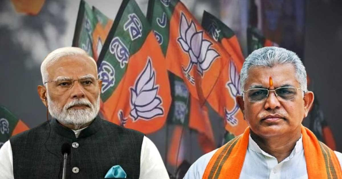 মোদীর সভায় অনুপস্থিত দিলীপ ঘোষ