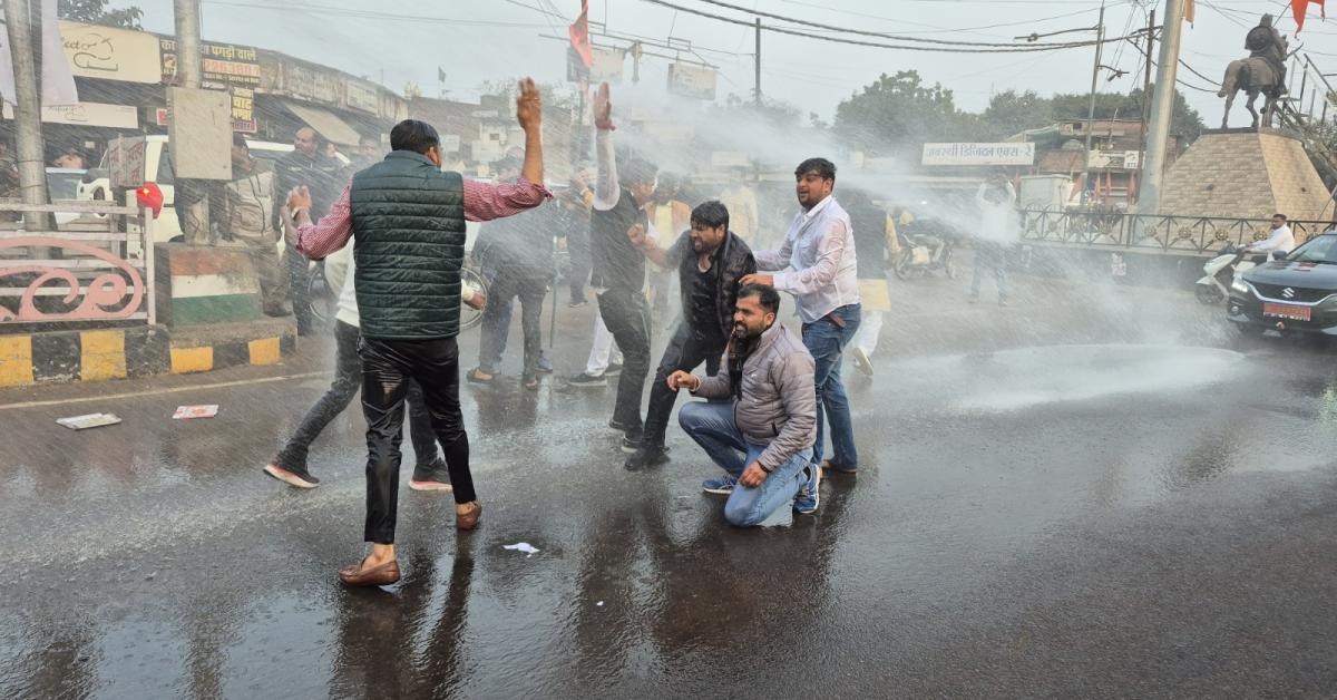 छतरपुर में शंकराचार्य के अपमान के खिलाफ युवा कांग्रेस का जोरदार प्रदर्शन