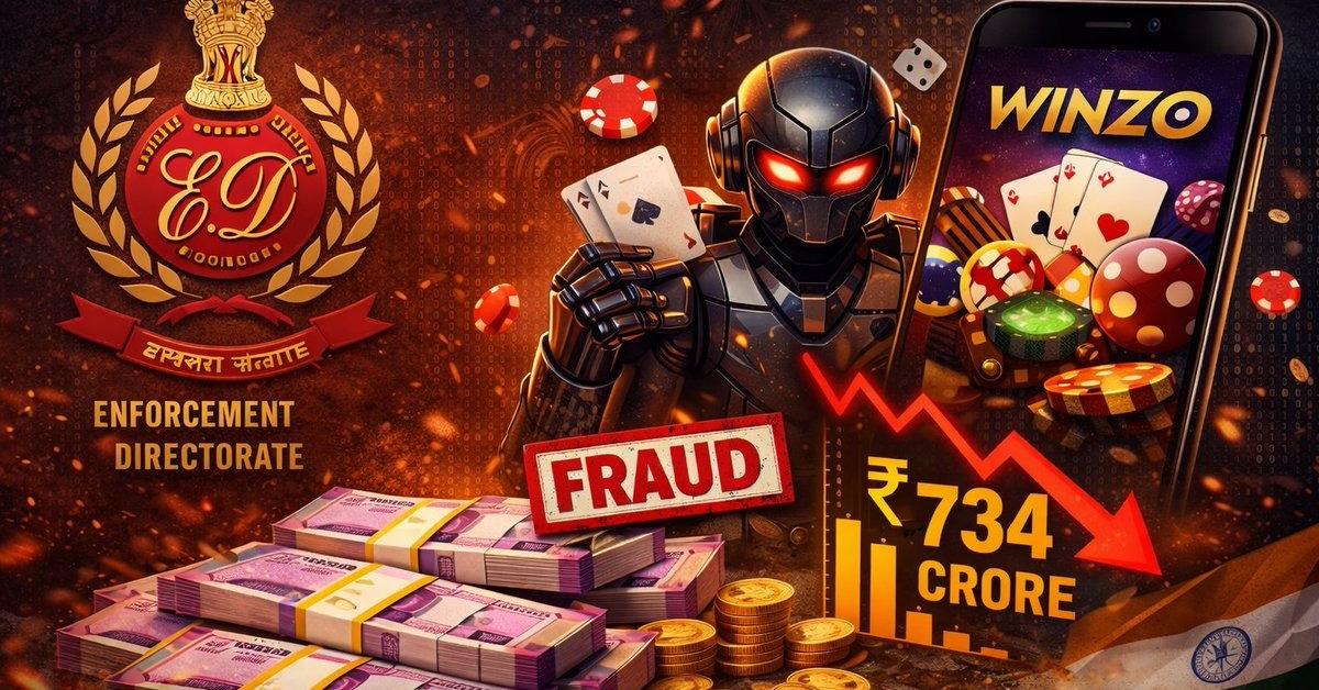ED ने WinZO पर धोखाधड़ी का मामला दर्ज, 734 करोड़ के नुकसान का आरोप