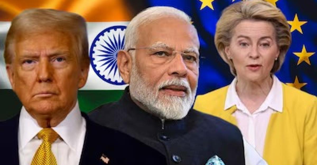 PM Modi, Donald Trump and EU president