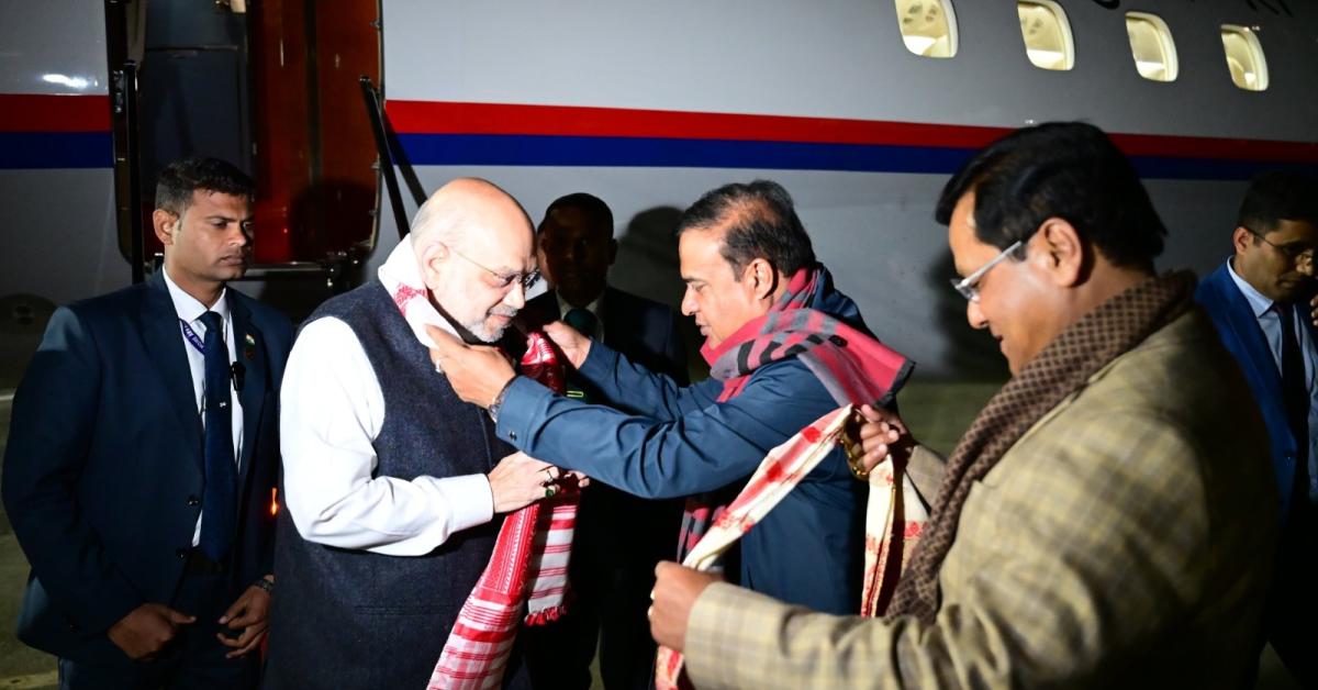 डिब्रूगढ़ में उपस्थित केंद्रीय गृह मंत्री अमित शाह!