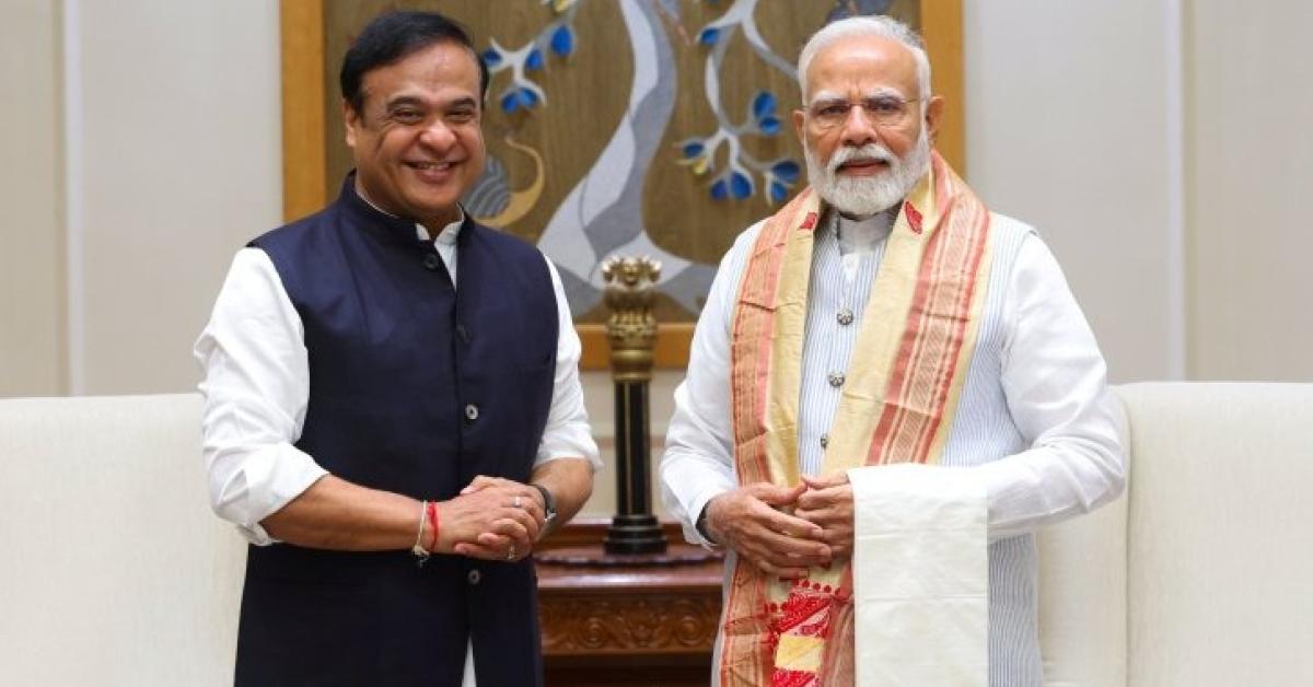 प्रधानमंत्री मोदी, मुख्यमंत्री हिमंत बिस्वा सरमा 