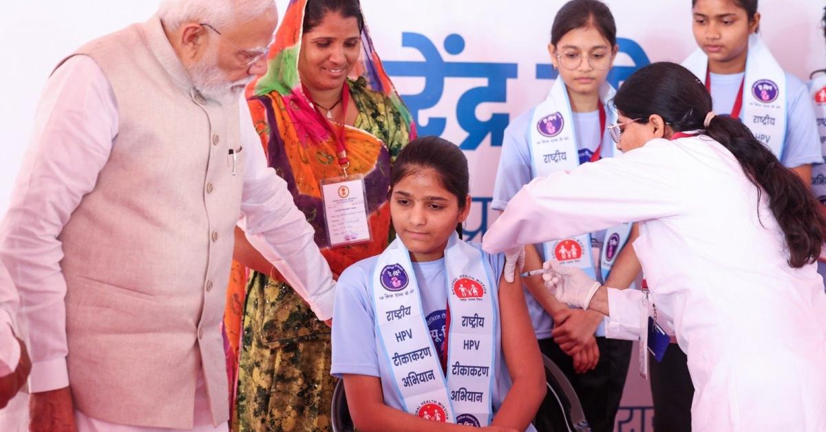 राजस्थान के अजमेर से पीएम मोदी ने देशव्यापी HPV टीकाकरण अभियान की शुरुआत की