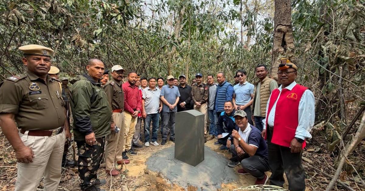 First border pillar between Assam and Arunachal Pradesh erected at Seijosa