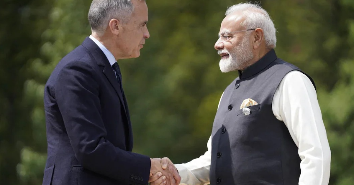 चार दिवसीय भारत दौरे पर पहुंचे कनाडा के पीएम मार्क कार्नी, व्यापार बढ़ाने और रिश्ते सुधारने पर जोर