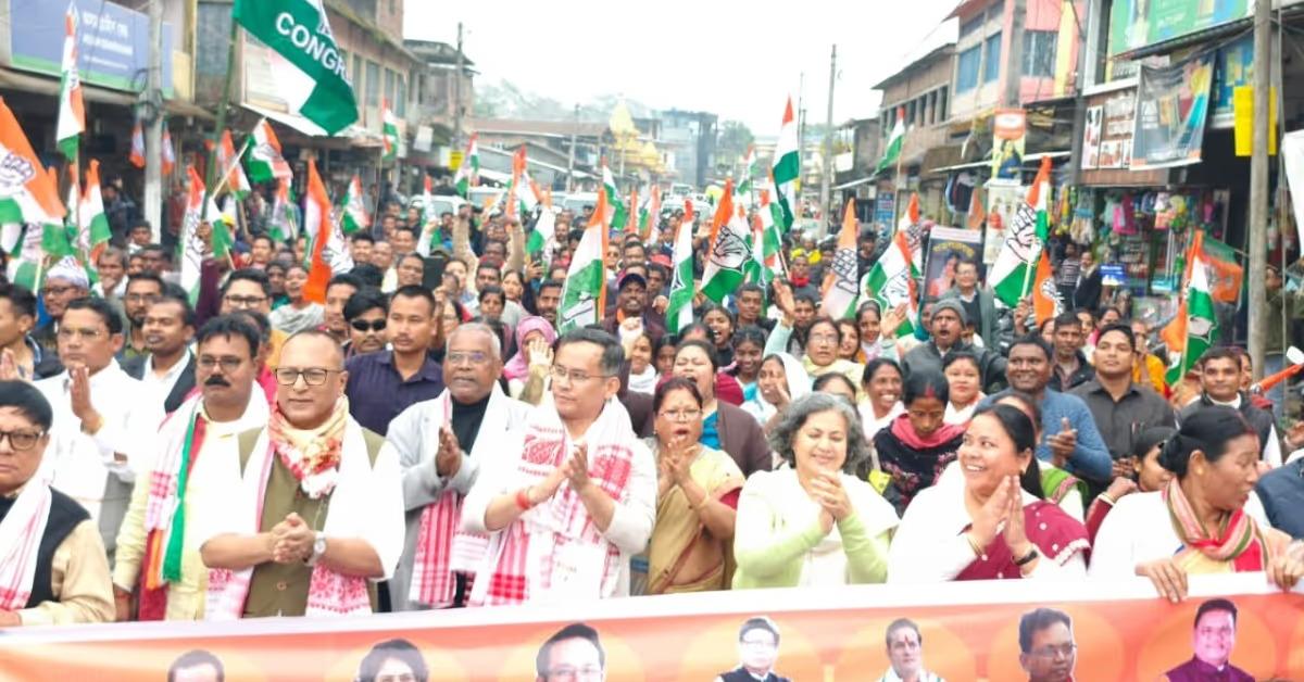 गौरव गोगोई की अगुवाई में डिब्रूगढ़ पहुँची कांग्रेस की ‘समय परिवर्तन’ यात्रा, ‘नया ग्रेटर असम’ का संकल्प