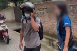 Young man's indecent behaviour of young woman in the afternoon