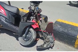 Fatal road accident occurred on the run from police without wearing helmets
