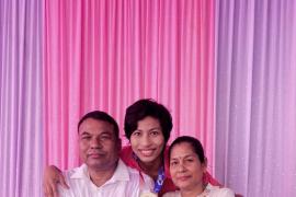 Lovlina finally spends some time with her family