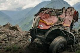 The search for the missing passenger bus has been on since yesterday.