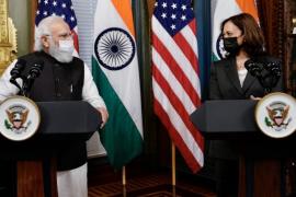Pm's second day in Washington, what talks is the PRIME MINISTER engaged in with the US Vice President?