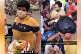 14 years old boy sells Dahi Kachori at roadside stall in Ahmedabad