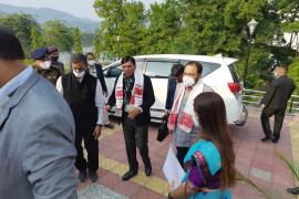 Union Health Minister Mansukh Mandaviya arrives at IIT, Guwahati
