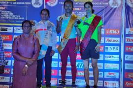 Hima Das wins Gold in National Inter-State athletics