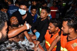 Massive fire in Bangladesh's container depot