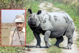 काजीरंगा में गेंडे के हमले में मा/रे गए असम के वनरक्षक साहब उद्दिन का नागांव में अंतिम संस्कार