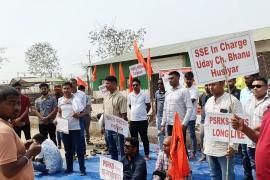 Railway Workers Stage Protest Against Senior Engineer in Chaygaon